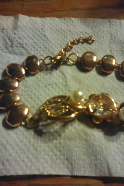 Gold plated bracelet